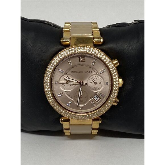 Michael Kors Parker MK-5896 Women Stainless Steel Analog Dial Quartz Watch VK428 - Picture 1 of 12